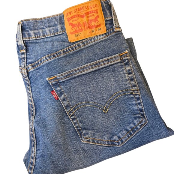 Men's LEVI'S 511 Slim Fit sz 32W 34L - Picture 1 of 9